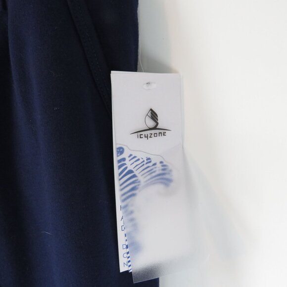 Icyzone Women's XL Navy Blue Capri Jogger Pants Drawstring Pockets NWT - Picture 7 of 7